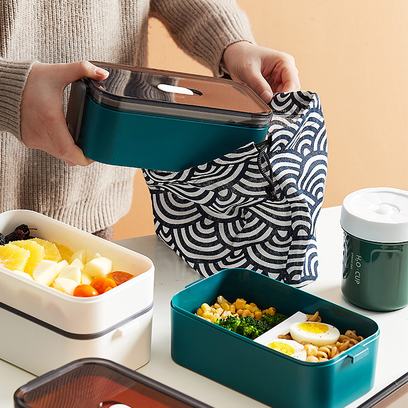 Hộp cơm trưa dân văn phòng sinh viên có thể hâm nóng bằng lò vi sóng