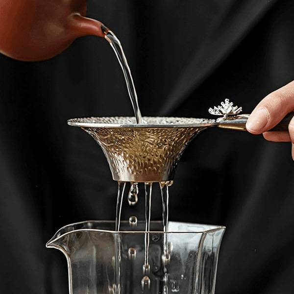 Lọc trà sáng tạo lọc trà lọc trà gia dụng phễu lười lọc trà cao cấp phụ kiện trà đạo lưới lọc