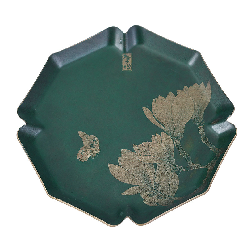 Đế cốc trà kiểu Trung Quốc đế cốc đồng cổ điển phong cách quốc gia cỡ lớn đế cách nhiệt bàn trà thủ công cao cấp phụ kiện bộ trà