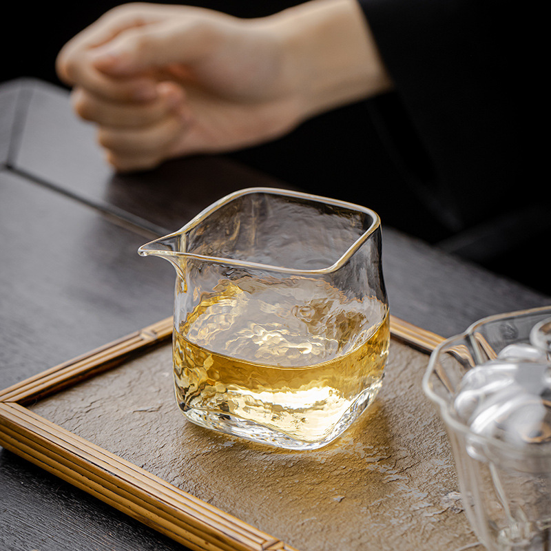Bán buôn cốc không tay cầm bằng thủy tinh miệng đại bàng Chống bỏng làm thủ công bằng trà đồng nhất kiểu Nhật dày thủy tinh Borosilicat