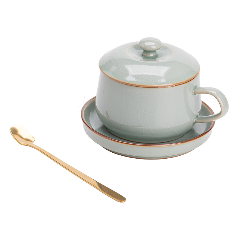 Năm cốc cà phê lò nung nổi tiếng cốc gốm sứ gia dụng cốc văn phòng có nắp chuyên dụng cá nhân cốc uống trà