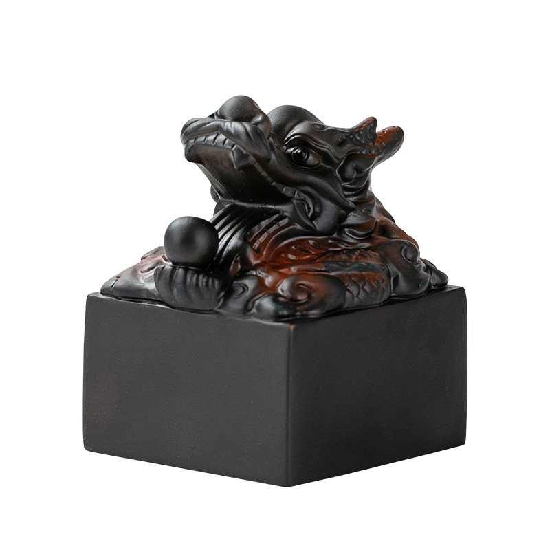 Đồ trang trí nhà bằng gốm sứ làm thủ công Panlong Yuxi trà vật nuôi gốm sứ đồ trang trí bàn trà bàn trà phụ kiện bộ trà Kung Fu