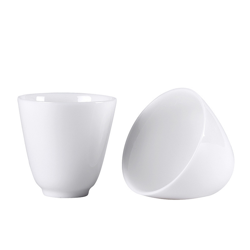 Dehua mỡ cừu ngọc trắng sứ nhỏ cốc chủ nhân cốc gốm sứ cốc trà gia dụng cốc trà kung fu bán buôn cốc đơn
