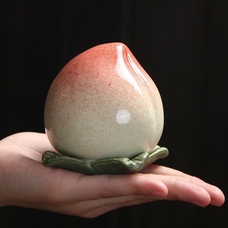 Hoa đào sáng tạo bình kín, bình trà đào nhỏ, bình kín, đồ trang trí, tiệc sinh nhật, quà tặng lưu niệm