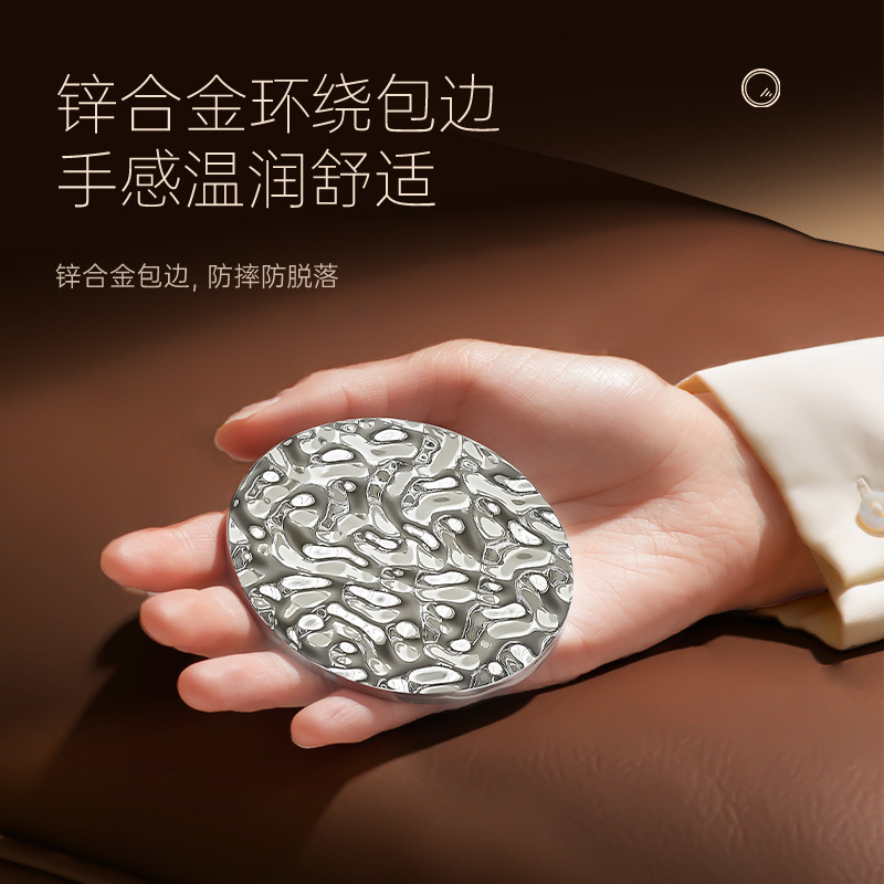 Gương nhỏ hợp kim kẽm dyboll gương trang điểm cầm tay gương gấp hai mặt cầm tay gương tròn mini bán buôn