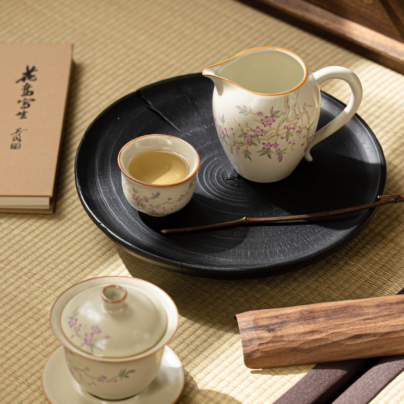 Cốc trà công bằng làm đẹp lò Ru vàng cốc trà công bằng bộ trà công bằng gốm sứ cốc công bằng cốc chia trà đơn gia dụng