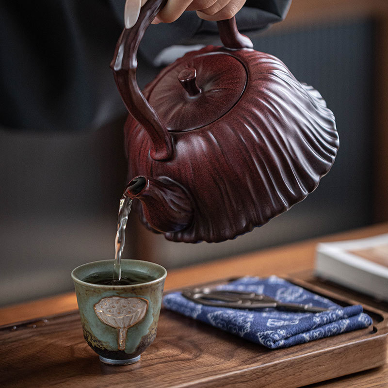 Ấm đun nước hoa sen Tiliang ấm pha trà ấm pha trà bếp gốm điện gia dụng ấm pha trà dụng cụ pha trà Kung Fu cổ điển