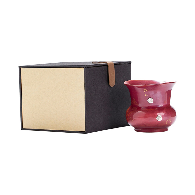 Bán buôn bạc mận cổ điển đồng đỏ đồng xây nước rửa trà gia dụng rửa bút rửa nước thùng đựng trà cặn thùng trà phụ kiện trà đạo