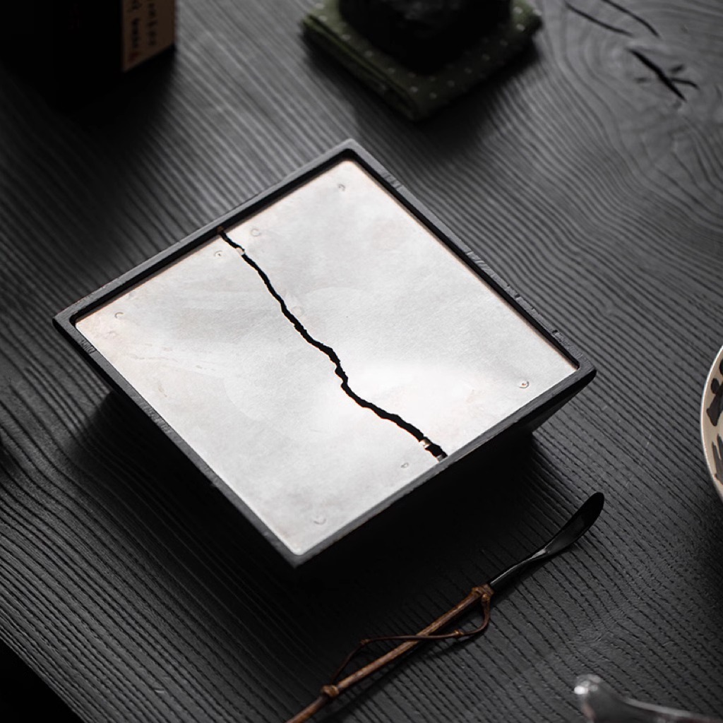 Gỗ sáp trắng gỗ rắn rắn xây Nước Rửa Trà gia dụng cổ điển washanfeng Thùng rác Thùng nước Phụ kiện Bộ trà Kungfu