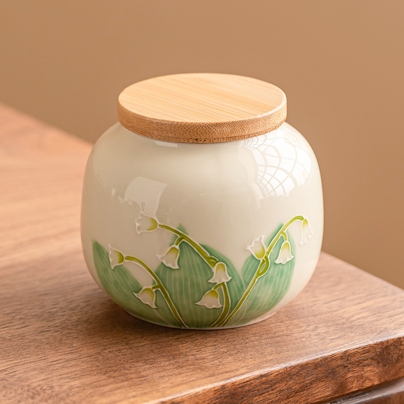 Hoa lan vẽ tay, bình trà ba nhân dân tệ nhỏ, bình trà kín, bình trà đỏ trắng xanh, bình nhỏ cầm tay, bình rỗng