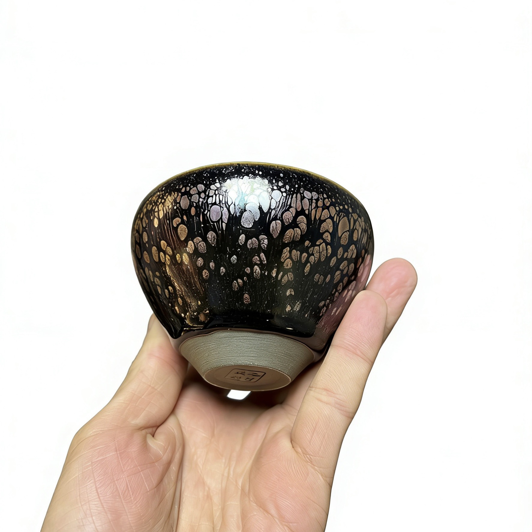 Bộ ấm chén trà gốm sứ cá nhân Jianyang Jian Kiln Jian Zhan màu tím ngọc bích, bộ ấm trà Kung Fu.