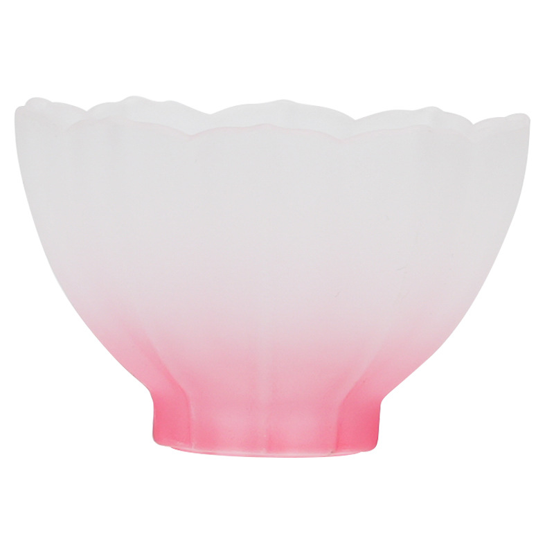 Cốc thủy tinh hoa sen cổ cốc thủy tinh gradient cốc trà chuyên dụng cá nhân bộ trà đơn tinh tế cốc chủ nhân uống trà