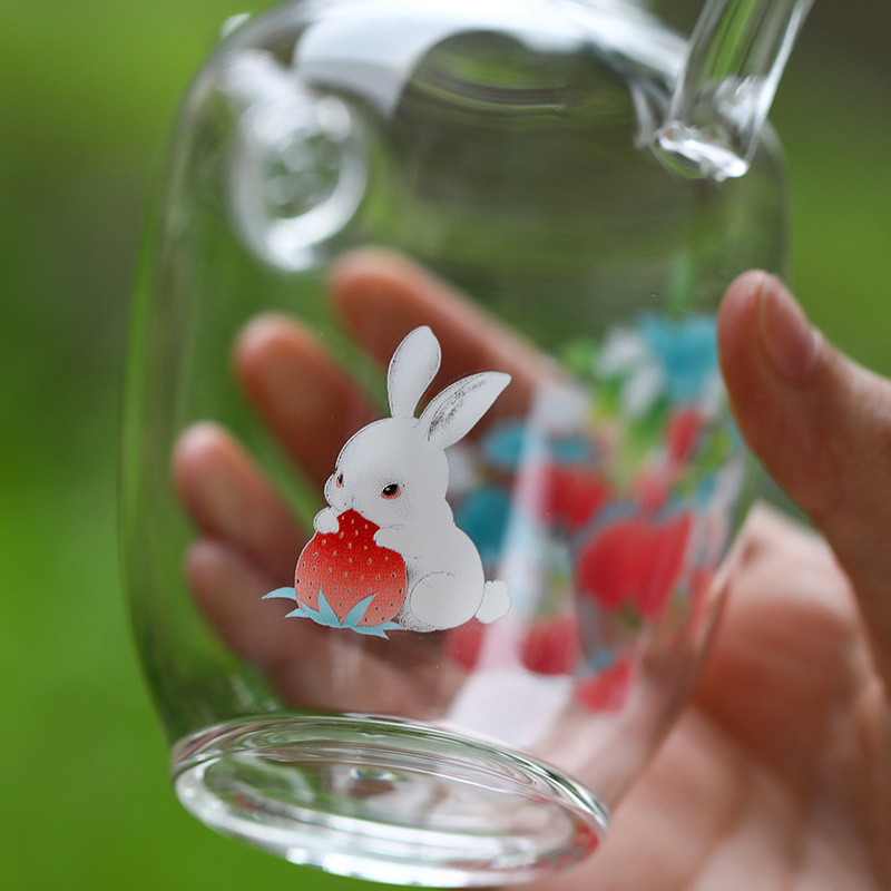 Dụng cụ pha trà đá mùa hè ấm pha trà lạnh thủy tinh ấm pha trà pha trà lạnh cắm trại kiểu Trung Quốc mới hộp pha lê