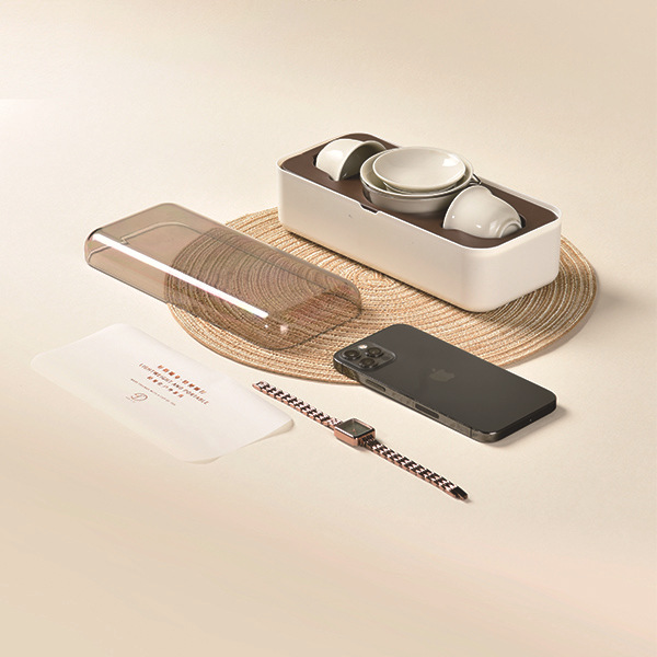 Bát có nắp gốm Một ấm ba cốc quà tặng doanh nghiệp bộ trà du lịch xách tay ngoài trời LOGO bộ cốc khách nhanh