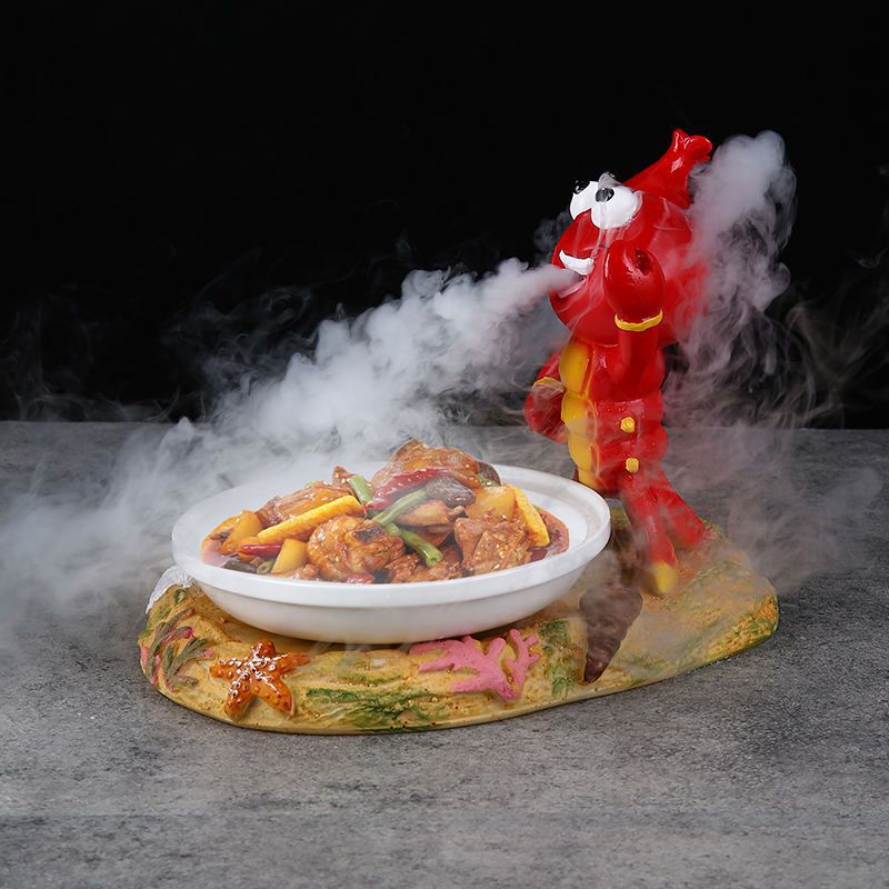 Tok Yin.com nổi tiếng tôm càng hải sản đĩa đá khô sáng tạo cá tính nghệ thuật món ăn đặc biệt bộ đồ ăn khách sạn Sashimi