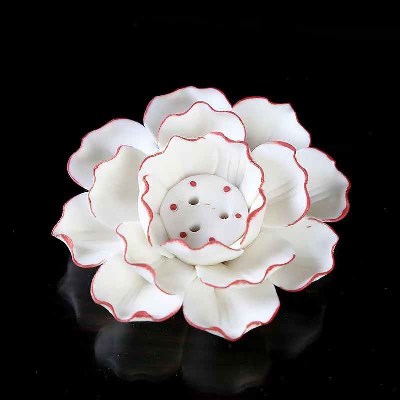 Đồ trang trí lư hương hoa sen thiền gia dụng