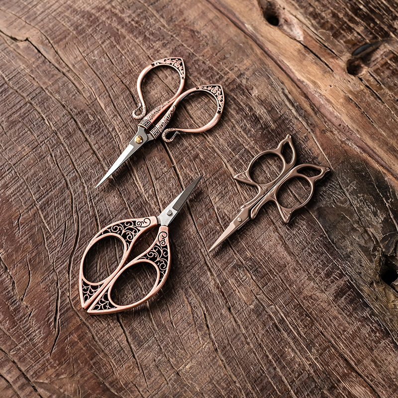 Kéo trà titan kéo trà Pu'er gia dụng cổ điển sáng tạo kéo trà túi trà túi pha trà kéo nghệ thuật trà đạo không khớp