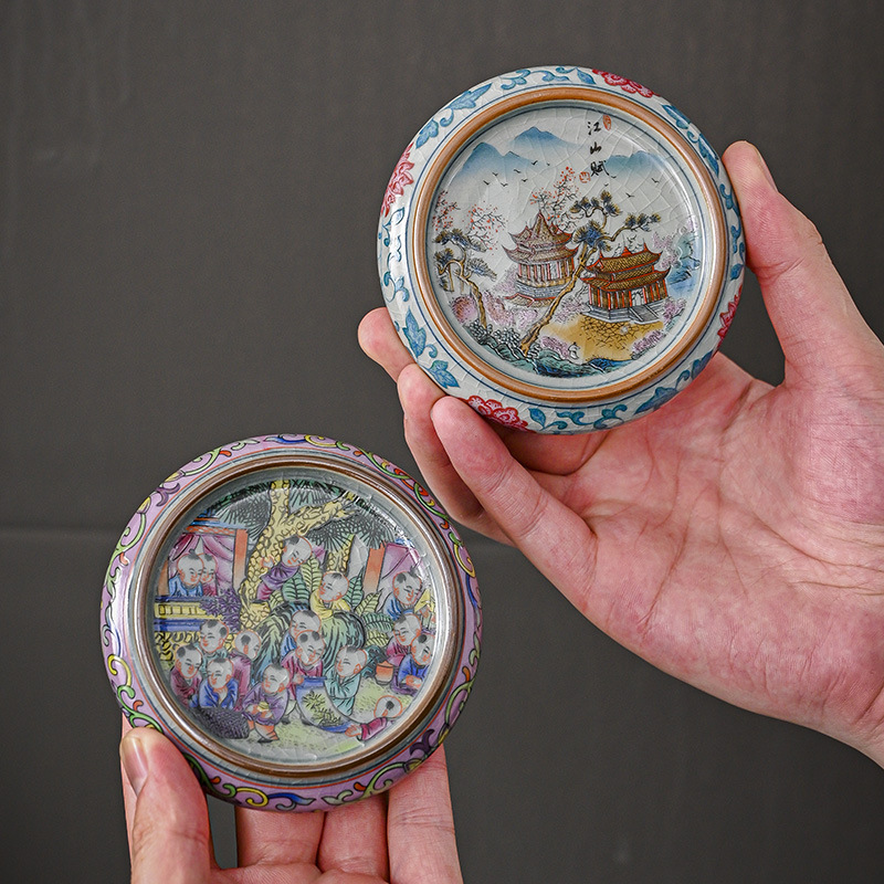 Bộ ấm trà cao cấp có nắp màu xanh và trắng Jingdezhen, bộ ấm trà Kung Fu, bộ ấm chén, tấm cách nhiệt, tấm trà đạo, tấm trà cổ điển