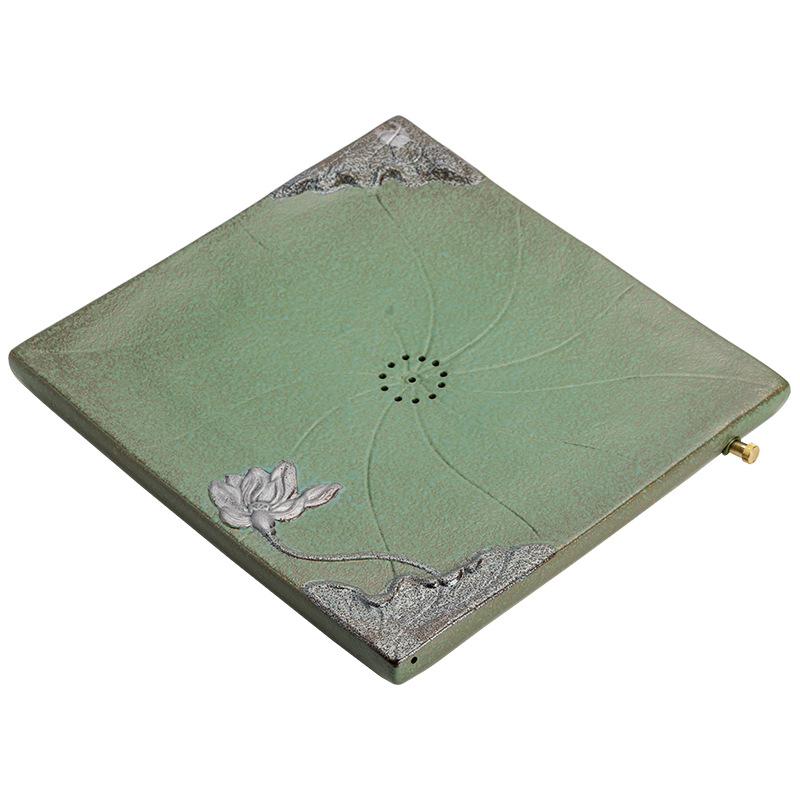 Khay trà pha khô Sifang Guixin Khay trà pha khô kiểu Nhật cỡ lớn đựng nước, trữ nước và thoát nước, khay đựng trà bằng gốm