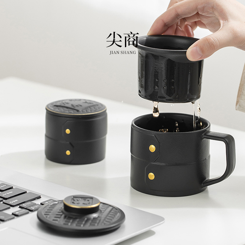 Văn hóa và sáng tạo cốc văn phòng quà tặng tách trà tách trà cốc công sở cốc quà tặng cốc gốm sứ