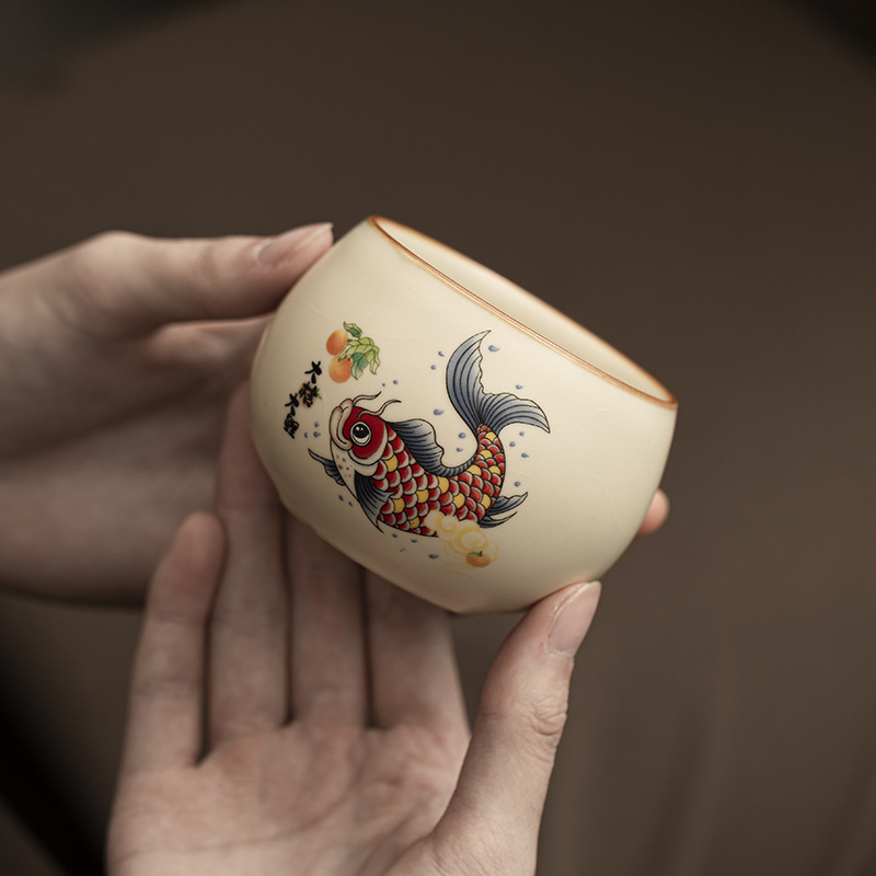 Cốc trà đơn cốc trà Kung Fu bộ trà lớn cốc chủ sở hữu hộp quà tặng tay