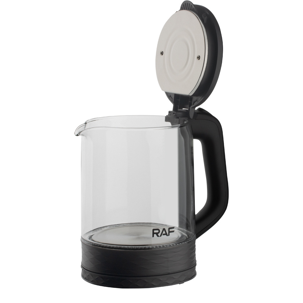 Thủy tinh trong suốt xuyên biên giới tiêu chuẩn Châu Âu, ấm đun nước điện 1.8L, ấm đun nước đa chức năng dung tích lớn tự động, bảo vệ quá nhiệt