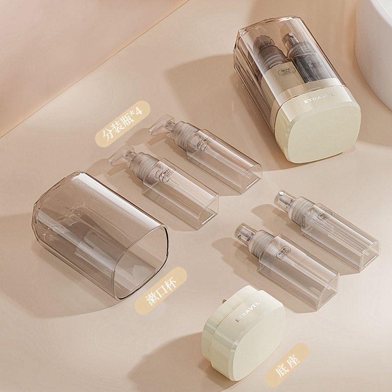 Du lịch xách tay tinh tế đóng chai mỹ phẩm du lịch Bộ 5 trong 1 dầu gội, sữa tắm, kem dưỡng da dạng xịt