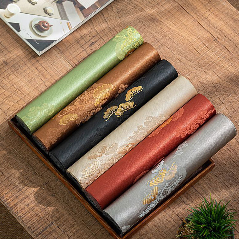 Khăn trải bàn trà phong cách Trung Quốc mới phong cách Trung Quốc phong cách bàn trà thư phòng khách cao cấp sang trọng bàn trà thư bàn trà đệm vải dệt gấm cổ điển cờ trà vân thông