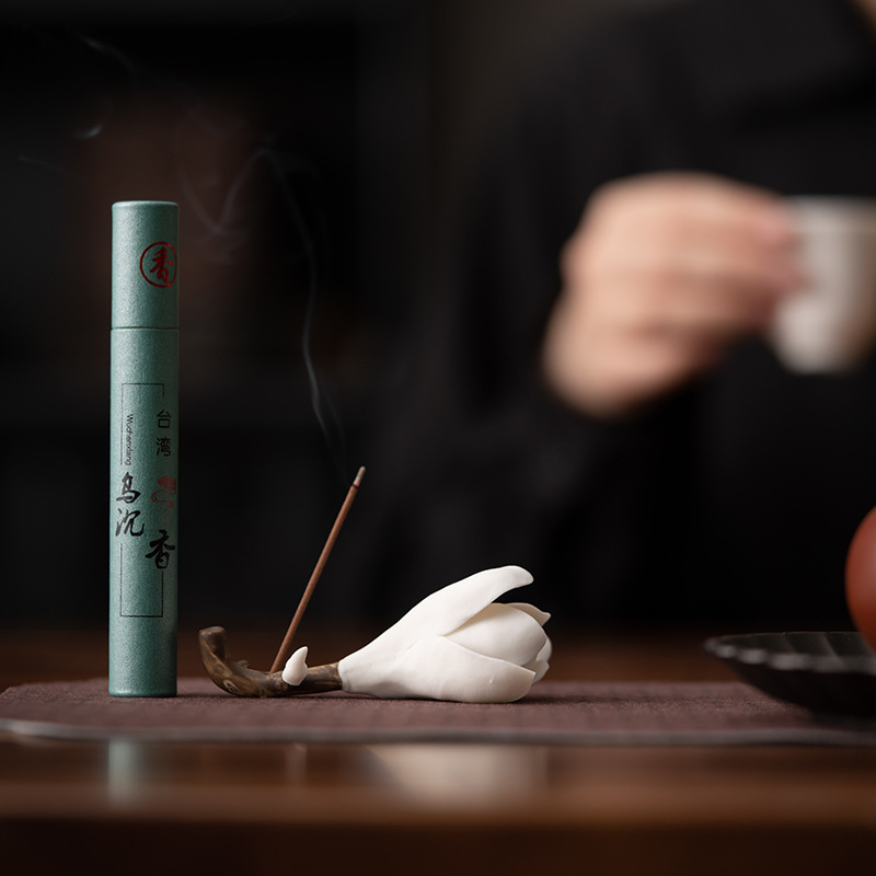 Lư hương hoa mộc lan Lư hương Gốm sứ thủ công Lư Hương Thiền đồ trang trí nhà Lư trầm hương Đàn hương