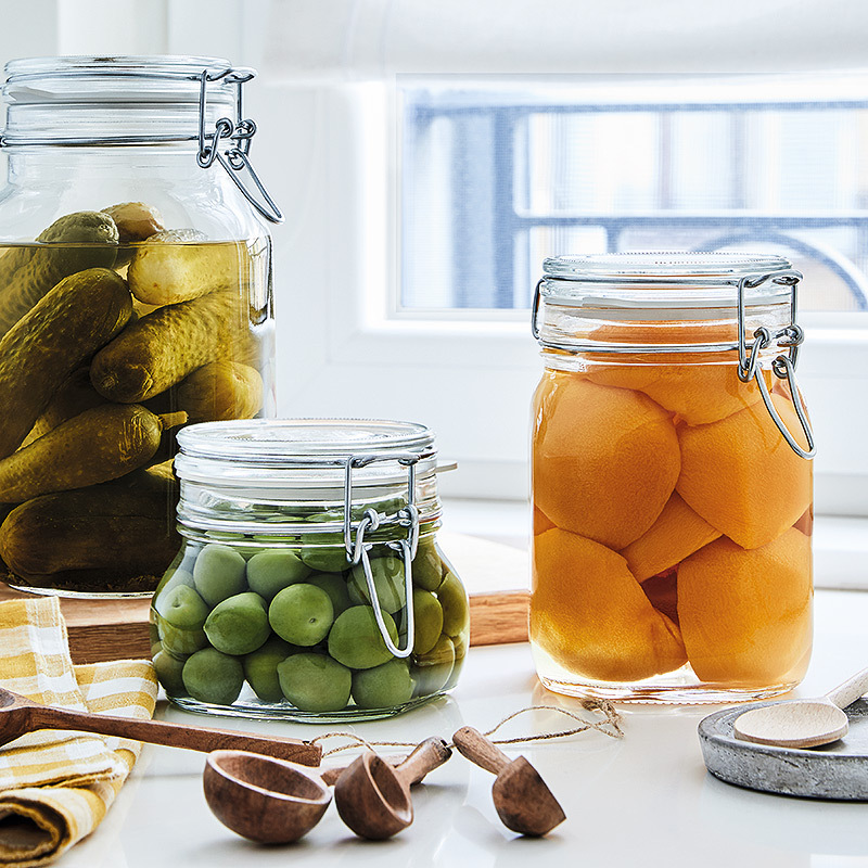 [Giảm giá thông quan đặc biệt] Bể kín thủy tinh, chai rỗng nấu rượu cấp thực phẩm, lọ đựng rau, lọ đựng ngũ cốc gia dụng