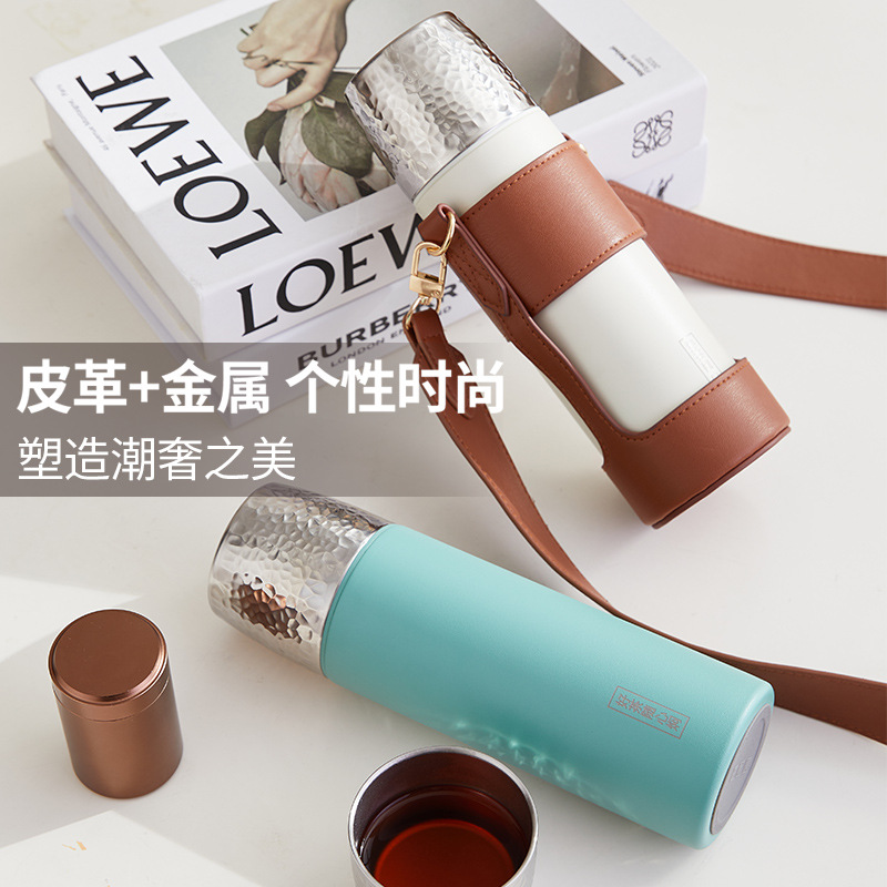 Bán buôn Cốc giữ nhiệt hình Búa cốc trà Om cốc trà nam nữ 316 lót tách trà tách trà cốc nước Tặng chữ