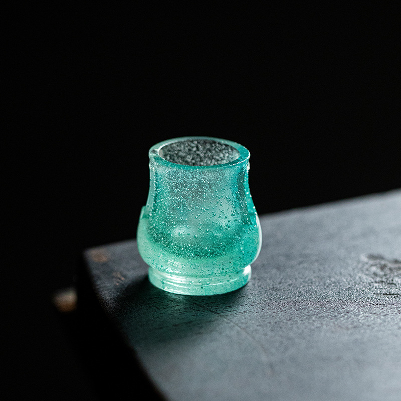 Phụ kiện bộ trà Kung Fu tráng men cổ kính Thiết bị pha trà cao cấp Thiết bị pha trà cao cấp Thương hiệu Yushantang Nắp tráng men lộng lẫy