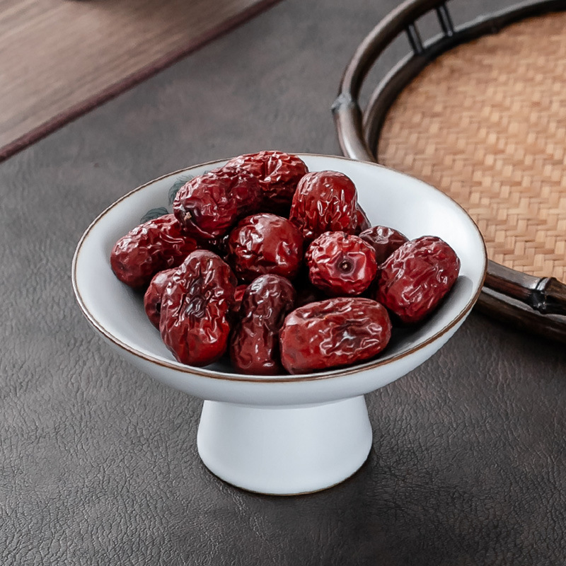 Khay giải khát Thiền kiểu Trung Quốc khay trái cây chân cao bàn trà phòng khách gia dụng khay đồ ăn vặt các loại hạt trái cây sấy khô cho Phật