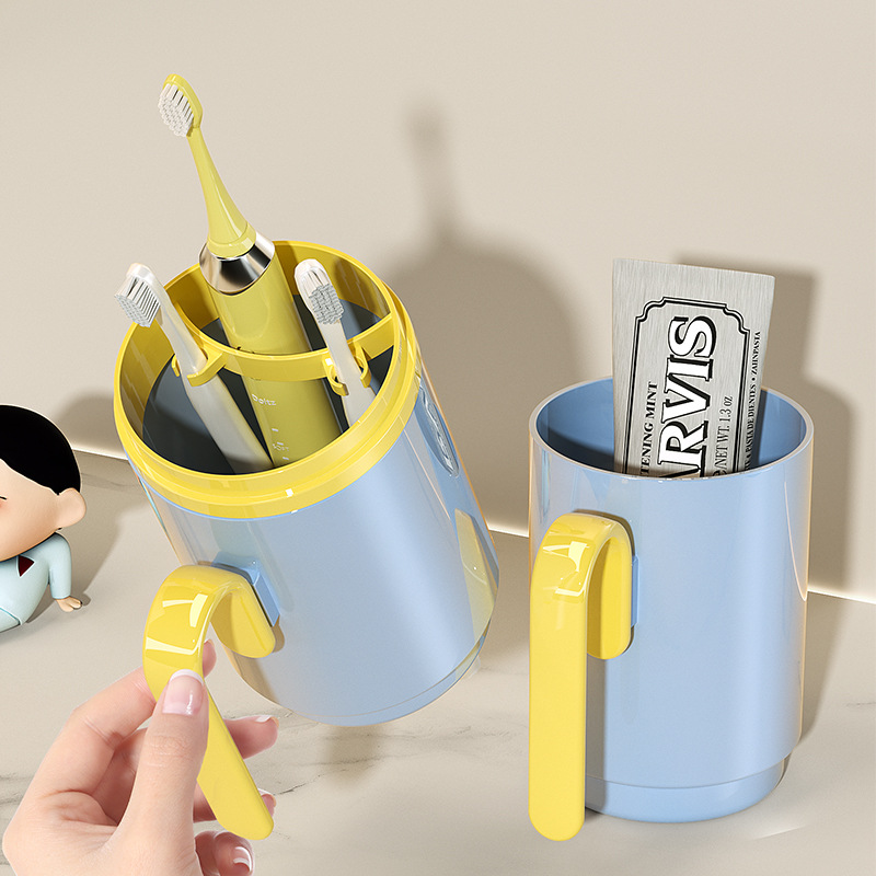 Cốc nước súc miệng du lịch cốc đựng bàn chải đánh răng cầm tay cốc đựng đồ vệ sinh trẻ em gia dụng ký túc xá học sinh hộp đựng đồ giá trị cao