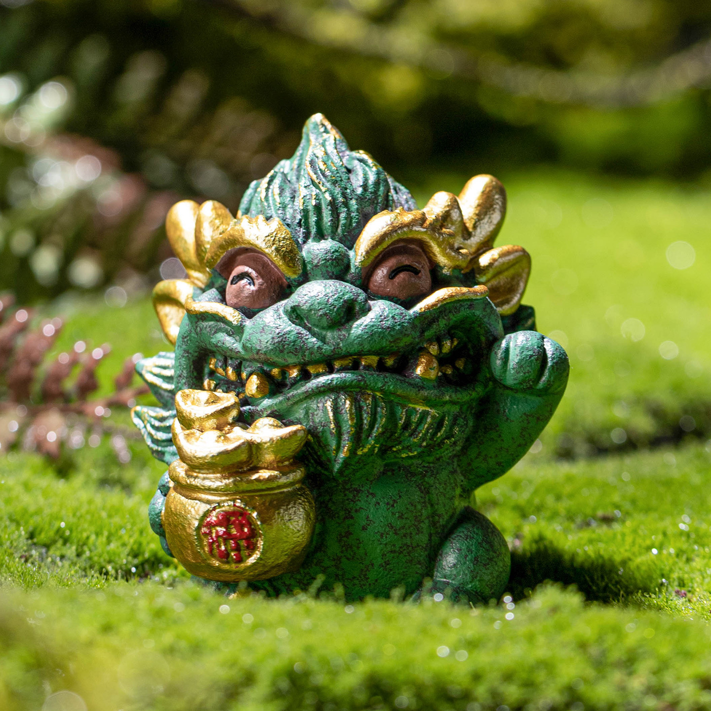 Đồ trang trí để bàn trang trí thú dễ thương màu vàng cát xanh đồ trang trí kiểu Trung Quốc sáng tạo cửa ra vào phòng làm việc nhà