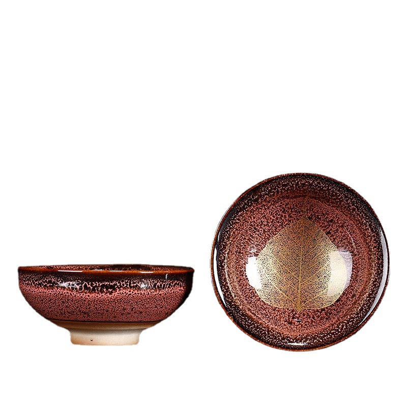 Cốc biến đổi bằng lò, cốc trà, cốc sứ, cốc chủ nhân kung fu, cốc đơn, cốc lá phong, cốc đơn, bát trà, cốc trà