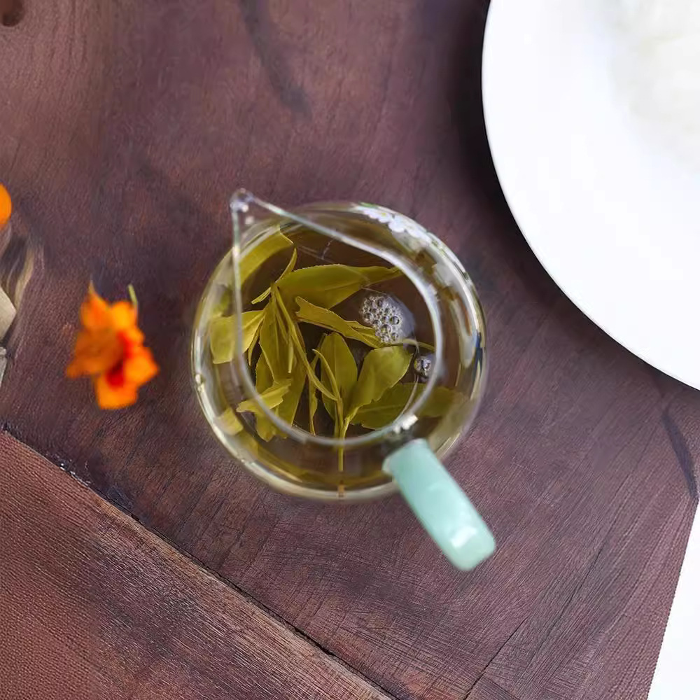 Cốc công tắc dày kiểu Trung Quốc cốc thủy tinh chịu nhiệt cốc công cộng gia dụng nhỏ tươi mát Bộ trà Kungfu Nhật Bản