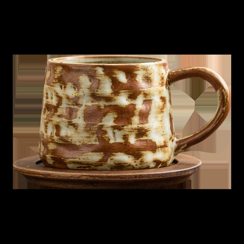 Cốc cà phê cổ điển cốc ăn sáng sữa gia dụng tinh tế cao cấp cốc sứ cốc nước cá nhân