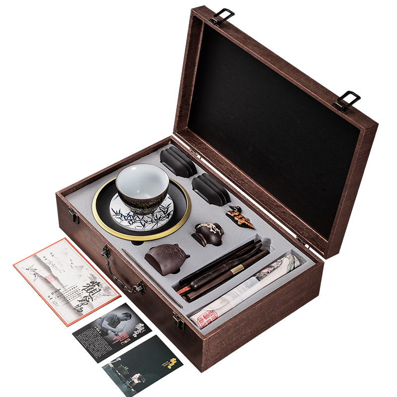 Bán buôn phụ kiện trà đạo Guanxinchuwu kết hợp khăn trà ấm trà phủ trà Bộ trà đạo phụ kiện trà đạo