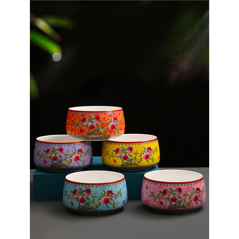 Bể rửa trà tráng men, bể đựng nước gia dụng, bể đựng bã trà sang trọng nhẹ cao cấp, phụ kiện bộ trà Kung Fu, bán buôn rửa chén sứ