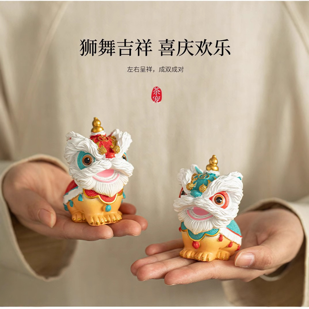 Đồ trang trí múa lân màn múa lân màn múa lân Phật Sơn đồ trang trí xe hơi đồ trang trí dễ thương