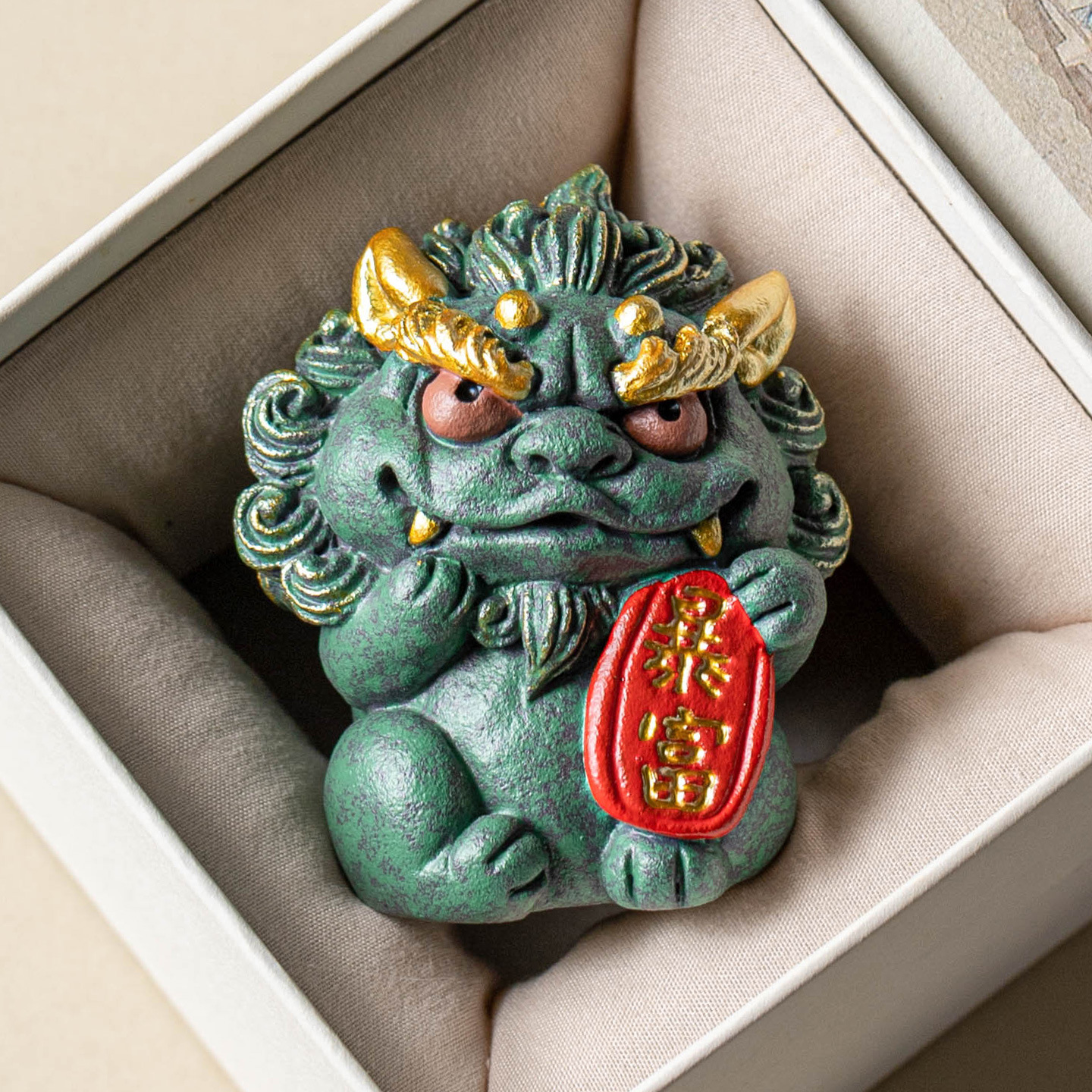 Nhà máy thủy triều sáng tạo đá sa thạch xanh đồ trang trí thú cưng trà đồ trang trí phòng khách nhà cao cấp may mắn giàu có đồ trang trí thủ công mỹ nghệ