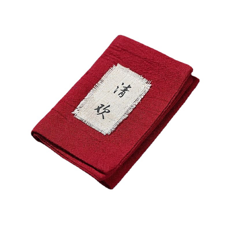 Nhà sản xuất bán buôn trà đạo cotton lanh lanh Jiefang phong cách Trung Quốc cổ điển Khăn trà thấm nước khăn bàn trà Khăn trải bàn khăn lau
