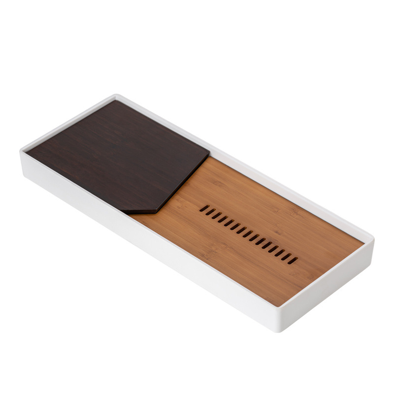 Khay trà Qingju, khay đựng nước gia dụng, khay đựng bọt khô, Homestay, đại lý du lịch khách sạn, một ấm hai chén, khay trà bàn trà nhỏ