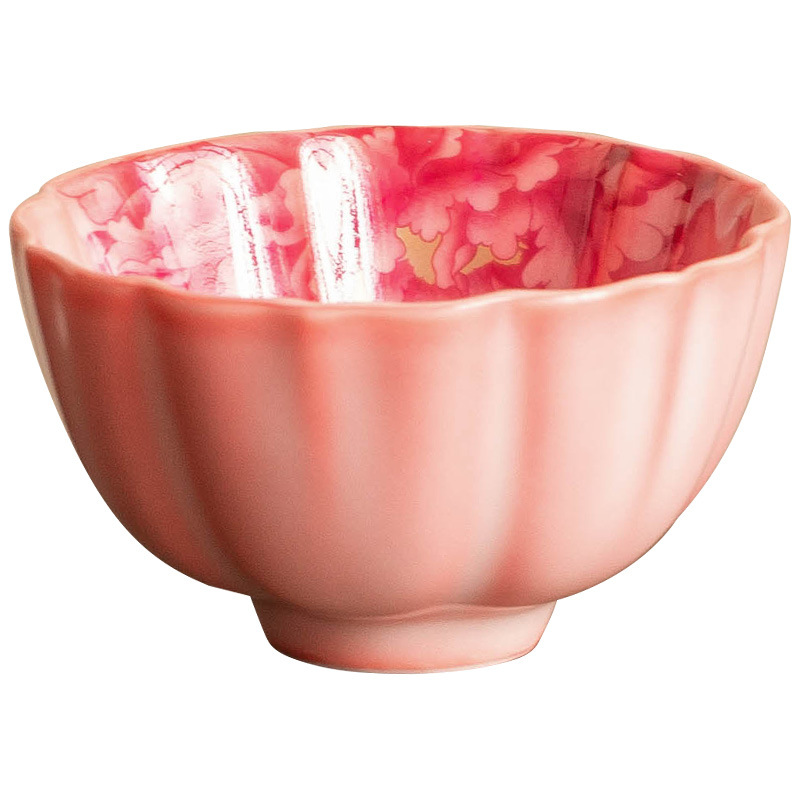 Cốc trà gốm sứ hồng Ru, cốc chủ nhân, cốc hoa mẫu đơn đỏ quốc gia, cốc đặc biệt uống trà cao cấp, cốc trà