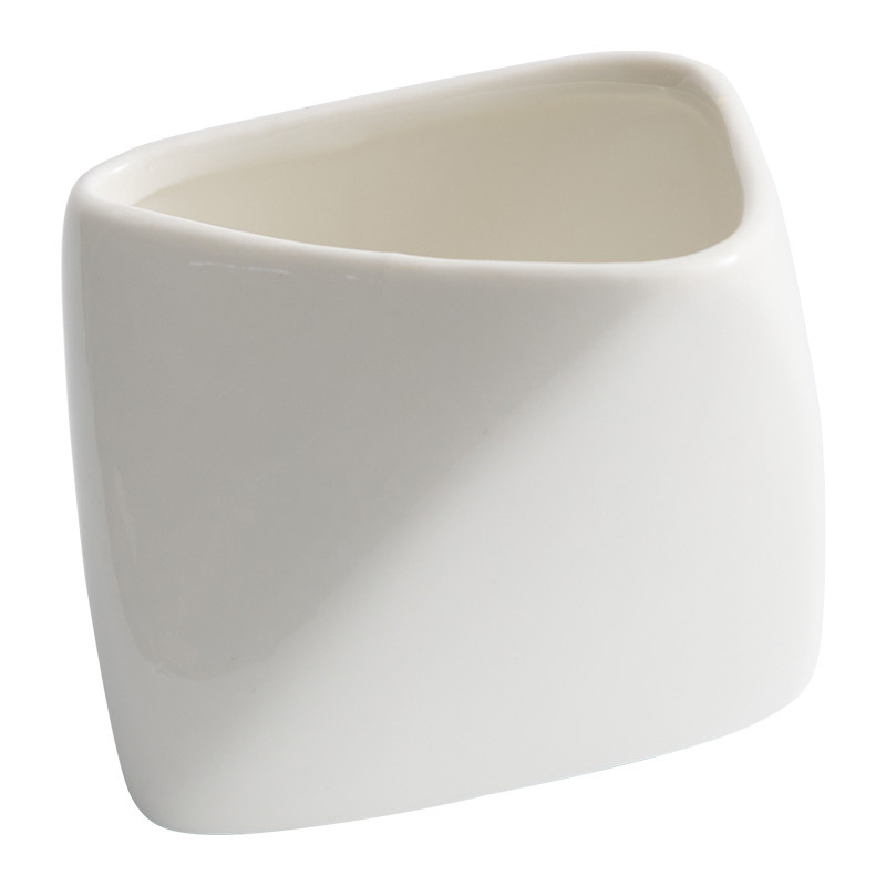 Cốc khoai tây gấp ba chiều, bát nấu gốm gia dụng, bộ đồ ăn khách sạn đặc trưng sáng tạo, đĩa ăn nhẹ, đĩa gia vị nhúng