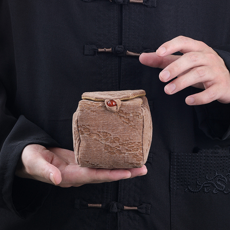 Túi đựng cốc cá nhân sợi Xiangyun túi đựng trà xách tay cổ điển túi nhỏ túi đựng trà túi đựng trà túi đựng trà phụ kiện