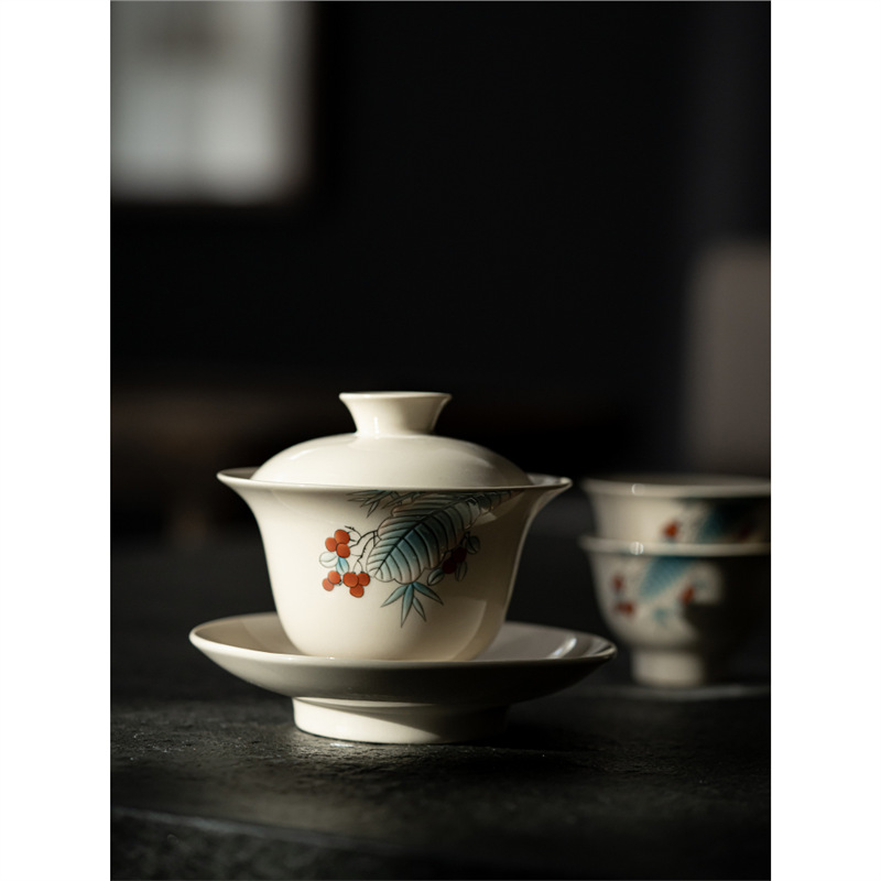 Bộ ấm trà Kung Fu gốm sứ Trung Quốc Bộ ấm trà văn phòng gặp gỡ cốc trà hộp quà tặng bán buôn quà tặng
