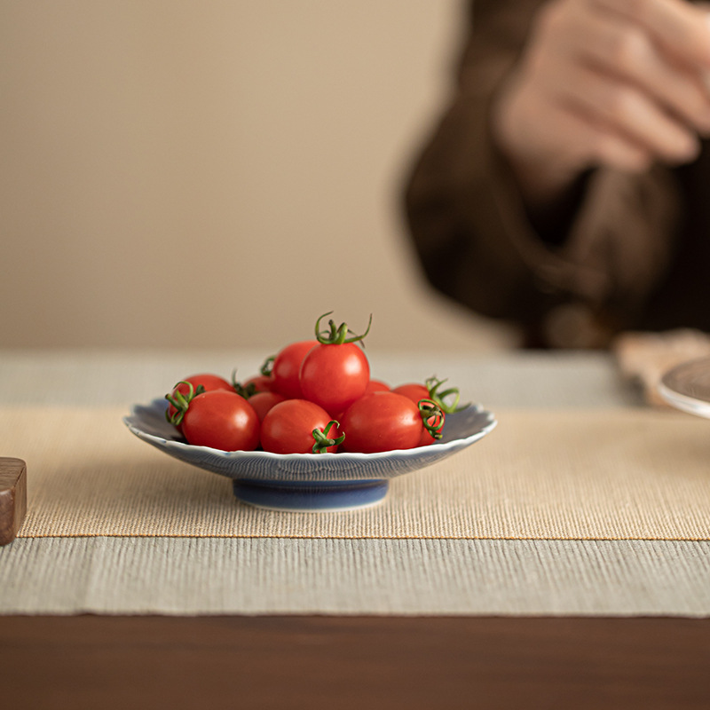 Yunjian Xiangyun Đĩa nhỏ Đĩa trà gốm sứ Trung Quốc Khay trái cây Trà chiều Dim Sum Món tráng miệng Đĩa đồ ăn nhẹ