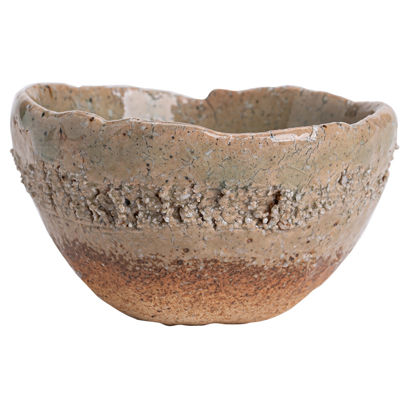 Cốc chủ nhân gốm thô cốc trà thủ công cổ điển Nhật Bản cốc trà gốm sứ cốc đơn Bộ trà Kung Fu gia dụng cốc trà